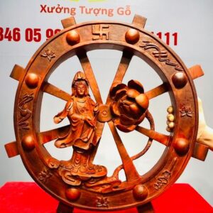 Tranh Gỗ Phật Quan Âm Gỗ Hương