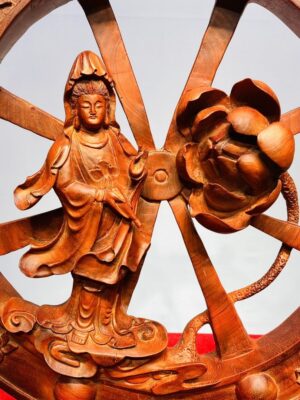 Tranh Gỗ Phật Quan Âm Gỗ Hương