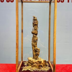 Ông Thọ Nhất Tiểu Hươu Sao Cây Tùng Gỗ Hoàng Đàn