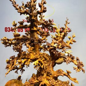 Bình Hoa Mai Gỗ Nu Hương