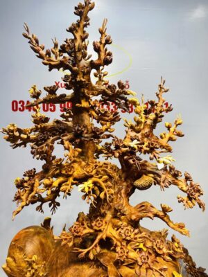 Bình Hoa Mai Gỗ Nu Hương