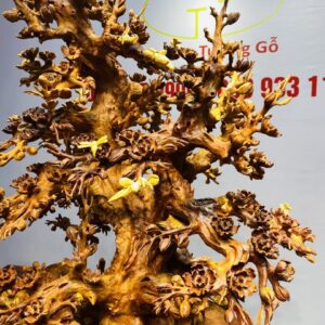 Bình Hoa Mai Gỗ Nu Hương