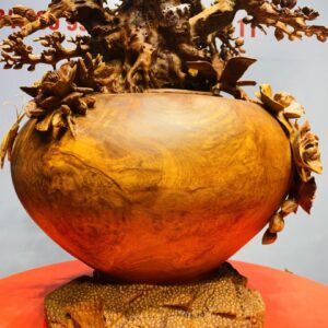 Bình Hoa Mai Gỗ Nu Hương