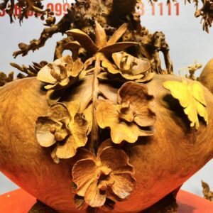 Bình Hoa Mai Gỗ Nu Hương