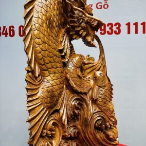 Cá Chép Hóa Rồng Gỗ Hương