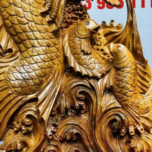 Cá Chép Hóa Rồng Gỗ Hương