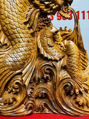 Cá Chép Hóa Rồng Gỗ Hương