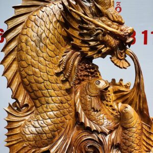 Cá Chép Hóa Rồng Gỗ Hương