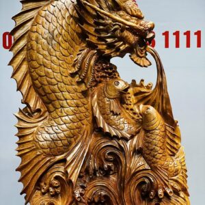 Cá Chép Hóa Rồng Gỗ Hương