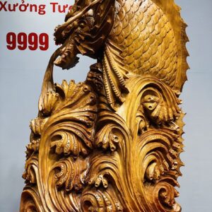 Cá Chép Hóa Rồng Gỗ Hương