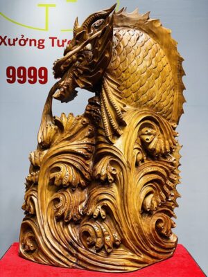 Cá Chép Hóa Rồng Gỗ Hương
