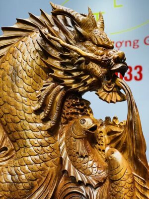 Cá Chép Hóa Rồng Gỗ Hương