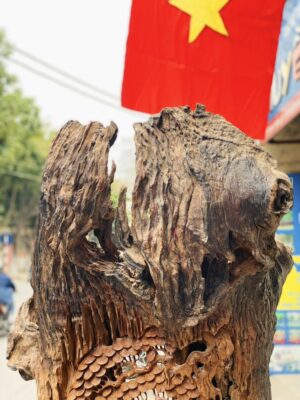 Đạt Ma Sư Tổ Ngồi Thiền Dưới Cây Tùng Gỗ Hương