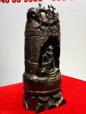 Đạt Ma Thiền Trong Chuông Gỗ Trắc