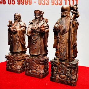 Tam Đa Phúc Lộc Thọ Gỗ Cẩm