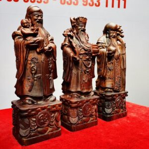 Tam Đa Phúc Lộc Thọ Gỗ Cẩm