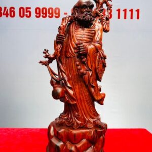 Đạt Ma Vác Gậy Gỗ Trắc