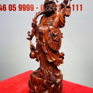 Đạt Ma Vác Gậy Gỗ Trắc