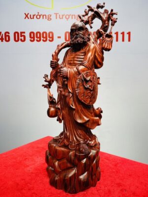 Đạt Ma Vác Gậy Gỗ Trắc