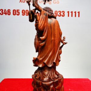 Đạt Ma Vác Gậy Gỗ Trắc