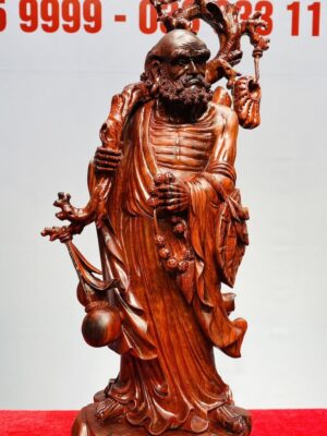 Đạt Ma Vác Gậy Gỗ Trắc