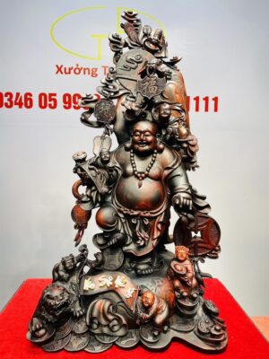 Di Lạc Ngũ Tiểu Vạn Sự Như Ý Gỗ Trắc