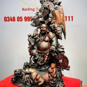 Di Lạc Ngũ Tiểu Vạn Sự Như Ý Gỗ Trắc