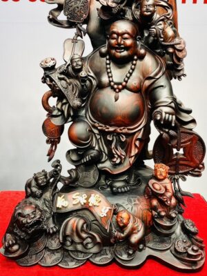 Di Lạc Ngũ Tiểu Vạn Sự Như Ý Gỗ Trắc