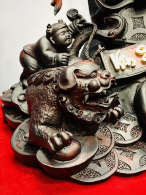 Di Lạc Ngũ Tiểu Vạn Sự Như Ý Gỗ Trắc