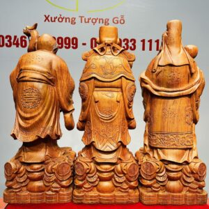 Tam Đa Phúc Lộc Thọ Gỗ Hương