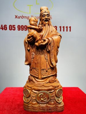 Tam Đa Phúc Lộc Thọ Gỗ Hương
