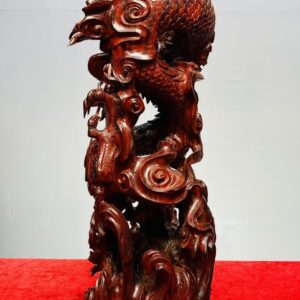 Trụ Nhất Long Gỗ Tử Đàn