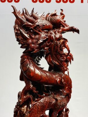 Trụ Nhất Long Gỗ Tử Đàn