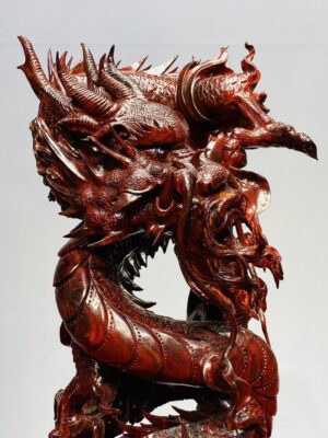 Trụ Nhất Long Gỗ Tử Đàn