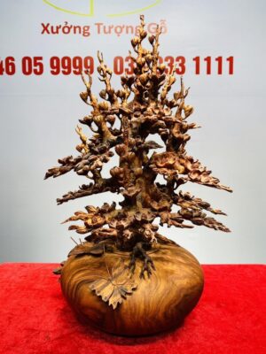 Bình Hoa Mai Gỗ Sưa