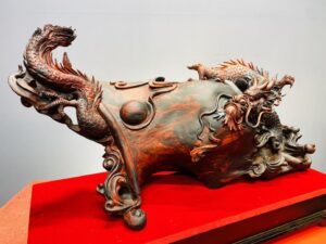 Nhất Long Cuộn Chiếu Thư Gỗ Trắc
