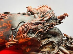Nhất Long Cuộn Chiếu Thư Gỗ Trắc