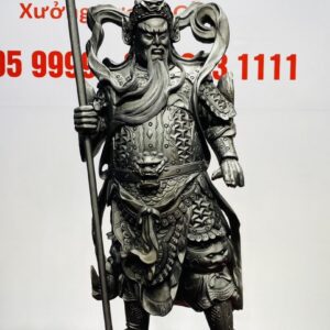 Quan Công Chống Đao Gỗ Mun Sừng Khánh Hòa
