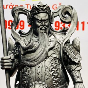 Quan Công Chống Đao Gỗ Mun Sừng Khánh Hòa