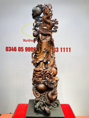 Đạt Ma Hàng Long Trấn Ngọc Gỗ Trắc