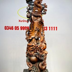 Đạt Ma Hàng Long Trấn Ngọc Gỗ Trắc