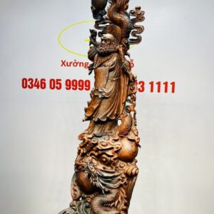 Đạt Ma Hàng Long Trấn Ngọc Gỗ Trắc