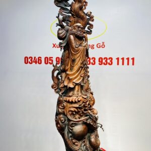 Đạt Ma Hàng Long Trấn Ngọc Gỗ Trắc