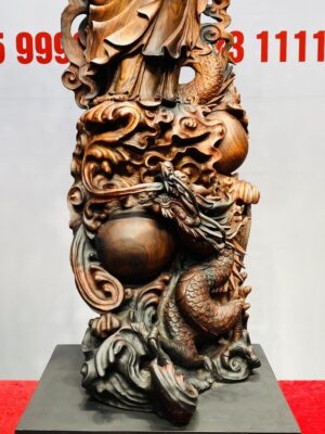 Đạt Ma Hàng Long Trấn Ngọc Gỗ Trắc