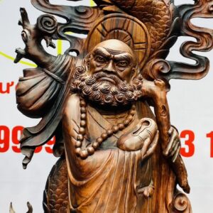 Đạt Ma Hàng Long Trấn Ngọc Gỗ Trắc