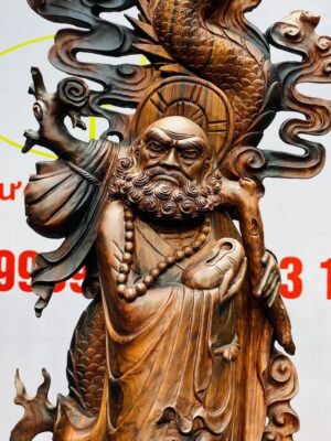 Đạt Ma Hàng Long Trấn Ngọc Gỗ Trắc