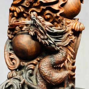 Đạt Ma Hàng Long Trấn Ngọc Gỗ Trắc