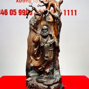 Bồ Đề Đạt Ma Về Tây Thiên Gỗ Trắc