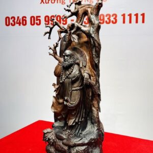 Bồ Đề Đạt Ma Về Tây Thiên Gỗ Trắc
