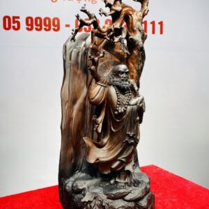 Bồ Đề Đạt Ma Về Tây Thiên Gỗ Trắc